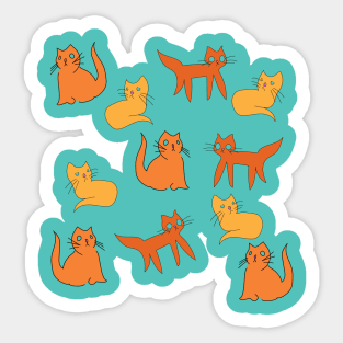 Tri-cata Pattern Sticker